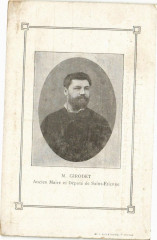 Carte postale ancienne Ancien Maire et Député de Saint-Etienne
                                