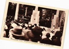 Panissieres - Inauguration du kiosque de musique 10 Sept.1933 à Panissières
