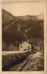 Carte postale ancienne Le Funiculaire du Plateau des Petites Roches (1100 m)
                                                                     à Lumbin
                                