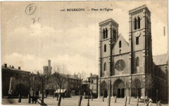 Bourgoin - Place de l'Eglise -
													38 Isère
												