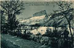 Ligne de Grenoble a Gap - Le Mont Aiguille vu de Clelles à Grenoble