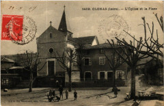 Clonas - L'Eglise et la Place -
													38 Isère
												
