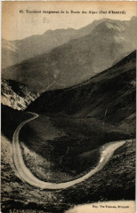 Tournant dangereux de la Route des Alpes (Col d'Izoard)