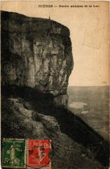 Carte postale ancienne Hieres - Roche animée et le Lac
                                                                     à Roche
                                