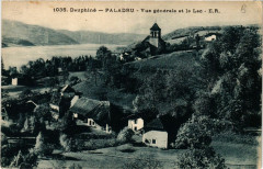Dauphiné - Paladru - Vue générale et le Lac