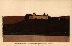 Arcisse - Chateau Chapeau Cornu et le Lac -
													38 Isère
												