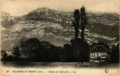Carte postale ancienne Allieres et Risset - Chateau de Mallissolle
                                