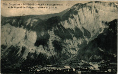 Dauphiné - Bourg d'Oisans - Vue générale et le Signal de Pregentil -
													38 Isère
												