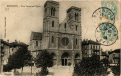 Bourgoin - Place Carnot et l'Eglise -
													38 Isère
												