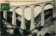 Ligne de Grenoble a Gap - Viaduc de la Casseyre pres Cielles à Grenoble