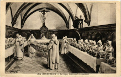 Les Chartreux - Le repas dominical en commun