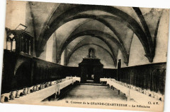 Couvent de la Grande-Chartreuse - La Refectoire -
													38 Isère
												