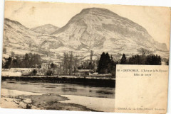 Grenoble - L'Isere et le St-Eynard - Effet de neige à Grenoble