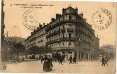 Grenoble - Avenue Alsace-Lorraine et Boulevard Gambetta à Grenoble