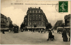 Grenoble - Avenue de la Gare et Avenue Alsace-Lorraine à Grenoble