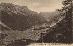 J. J. 7771. Chamonix La Vallée de l'Arve et le Col de Balme