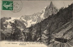 J. J. 8836 Chamonix Aiguilla du Dru et chemin de fer du Montenver