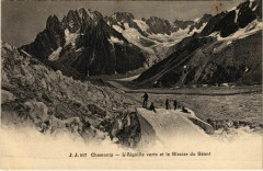 Chamonix - L'Aiguille verte et le Glacier du Geant