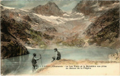 Chamonix Le Lac blanc et le Belvedere cue prise au dessus de la F