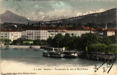 Geneve - Promenade du Lac et Mont-Blanc