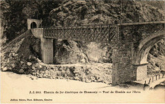 Chemin de fer electrique de Camonix - Pont de Chedde sur l'Arve