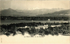 Le Mont-Blanc vu de Geneve