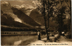 Chamonix - Le Lac des Gaillands et le Mont-Blanc