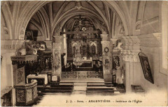 Argentiere - Interieur de l'Eglise