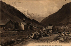 Eglise du Tour et le Mont-Blanc