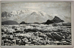 Massif du Mont-Blanc Le desert de Plate et le Mont-Blanc
