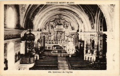 Chamonix Mont-Blanc Interieur de l'Eglise à Chamonix-Mont-Blanc
