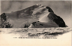 Arrete des Bosses et le Mont-Blanc