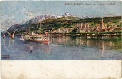 Evian-les-Bains illustre par le Source Cachat à Évian-les-Bains