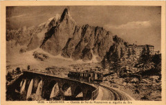 Chamonix - Chemin de fer du Montenvers et Aiguille du Dru à Vers