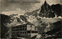 Chamonix - Hotel Montanvert et Aiguille du Dru (3755 m)