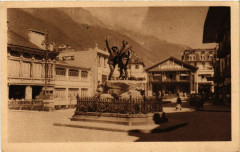Chamonix - Monument Saussure et J.Balmat