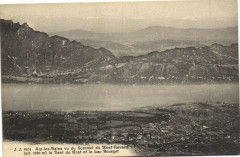 Aix-les-Bains vu du Sommet du Mont-Revard la Dent du Chat et