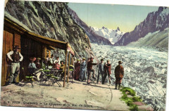 Chamonix - Le Chapeau et la Mer de Glace