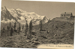Chamonix - La Fiegere et le Mont-Blanc