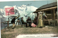 Chamonix - Chalet du Brevent et le Mont-Blanc