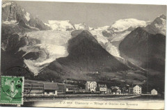 Chamonix - Village et Glacier des Bossons -
													74 Haute Savoie
												