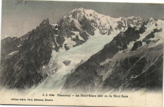 Chamonix - Le Mont-Blanc 4810 vu du Mont-Saxe -
													74 Haute Savoie
												