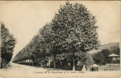 L'Avenue de la Republique et le Jardin Public France
