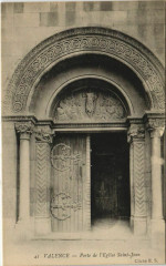 Valence Porte de l'Eglise Saint-Jean France à Valence