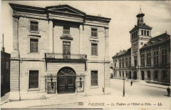 Valence Le Theatre et Hotel de Ville France à Valence