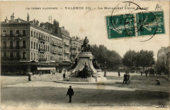 Valence Le monument Emile Augier à Valence