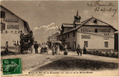 Hotel et Col de La Faucille et le Mont-Blanc
