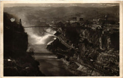 Genissiat Vue a l'aval du Barrage