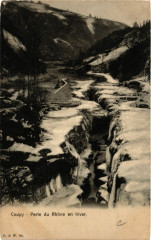 Bellegarde Coupy Perte du Rhone en hiver