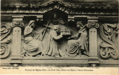 Ars Fronton de l' Eglise d'Ars Le Curé d'Ars